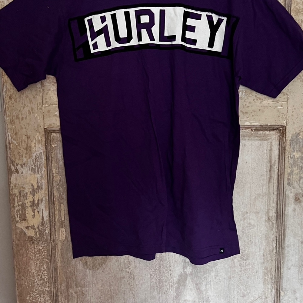 HURLEY men’s large tshirt / tee large purple NEW - Picture 3 of 3